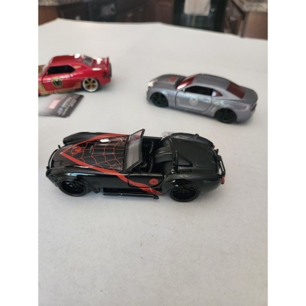5 Marvel Diecast Cars: Winter Soldier, Iron‎ Man, Spider-Man, Captain America + - Picture 2 of 12